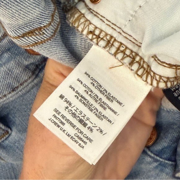 J. Crew Toothpick Lightwash Jeans High Rise Button Fly 26 - Picture 4 of 11